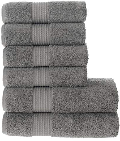 MAURAHOME Luxus Badetüch Set 100% Baumwolle, Hotel & Spa Qualität. 2 Große Badetücher 70x140, 4 Große Handtücher 50x100, Schnell Trocknende Frottiertücher, Weich, Plüschig und Stark Saugfähig