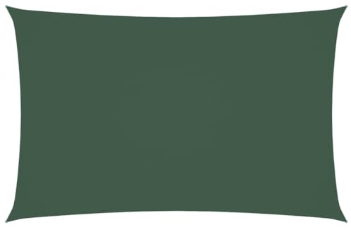 vidaXL Sonnensegel Wasserfest Sonnenschutz Windschutz Sonnendach UV Schutz Garten Terrasse Balkon Oxford-Gewebe Rechteckig 2x4,5m Dunkelgrün