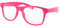 Alsino Nerd Brille ohne Stärke Karneval Fasching Sonnenbrille Schwarz Hornbrille für Kostüm Accessoires Modebrille (klar), (pink)