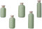 Lurrose 5PCS Travel Toiletry Bottles Refillable Squeeze Bottles Shower Empty Shampoo Bottles Squeeze Container for Lotion Soap Liquid (200ML, 250ML, 300ML, 400ML, 500ML)
