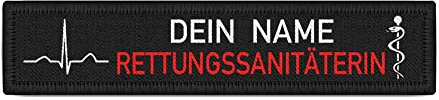Copytec Rettungssanitäterin QRS Komplex Patch Feuerwehr Rettungsdienst #39064