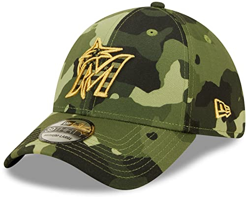 New Era 39Thirty Cap - Armed Forces Miami Marlins - L/XL