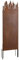 ESTEXO Sichtschutzelement Sichtschutzwand Gartenzaun Rost Sichtschutz Flames Metall Edelrost Gartendekoration Zaun (170 cm/mit Flammen)