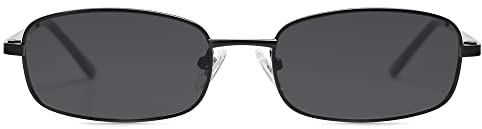 SOJOS Sonnenbrille Damen Retro,Schmale Rechteck 70er 80er Vintage Trendy UV400 Sonnenbrille SJ1187