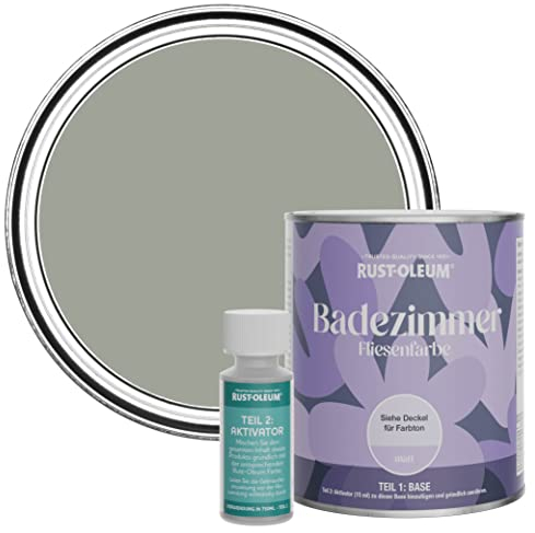Rust-Oleum Green Water-Resistant Bathroom Tile Paint in Matt Finish - Tea Leaf 750ml