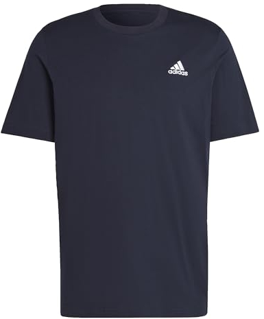 adidas Herren Essentials Single Jersey Embroidered Small Logo Tee, Legend Ink, L
