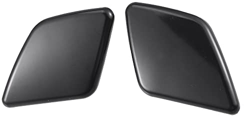 X AUTOHAUX 2Stk Vordere Stoßstange Scheinwerfer Unterlegscheibe Düse Cover für Volvo - Schwarz