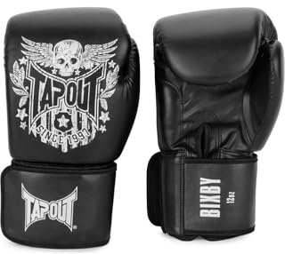 Tapout Boxhandschuhe aus Kunstleder (1Paar) Bixby, Black/Off White, 08 oz, 960009