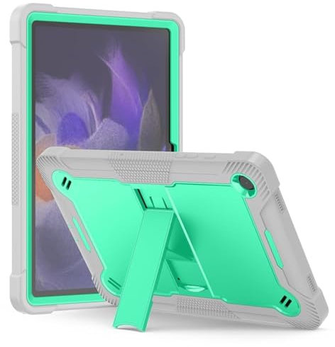 Custodia per Samsung Galaxy A9 Plus 2023 (SM-X216B), robusta custodia per tablet, cavalletto integrato in PC TPU a doppio strato, ibrido, fotocamera con bordo rialzato e schermo copertura completa