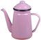 Gralara Hervidor de té esmaltado, tetera de estufa, hervidor de agua, 1,1 L, hervidor de café para cocina restaurante, Rosa