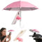 QYEHF Handy-Regenschirm, multifunktional verstellbar niedlich Handy-Regenschirm mit Schweinchen-Saugnapf Handy-Sonnenschutz, Blendschutz (Rosa)