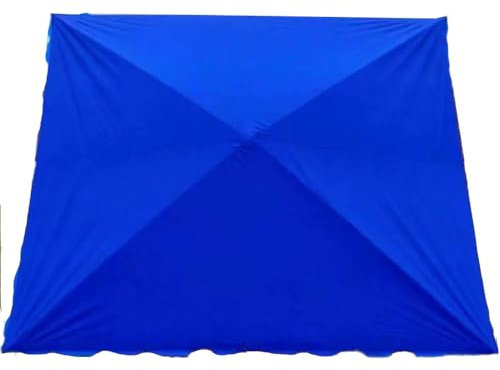 NILZA 3x2m Toldo De Repuesto Rectangular Tela De Recambio Para Sombrilla 4 Varillas 6 Varillas, Sombrilla De Repuesto Tela Sombrilla Para Exterior Mercado Jardin (Color : Bevel umbrella blue, Size :
