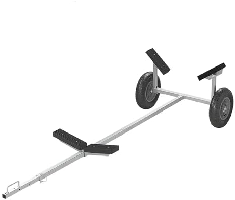 Trailer Bootswagen 245-304cm Kajakwagen Kanuwagen Schlauchboot Wagen Handtrailer