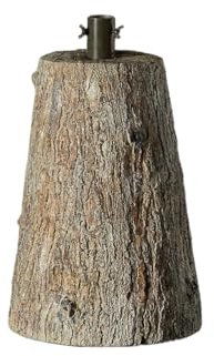 Magie di Natale Base effetto tronco per albero di Natale con supporto in metallo (32cm x h 43 cm)