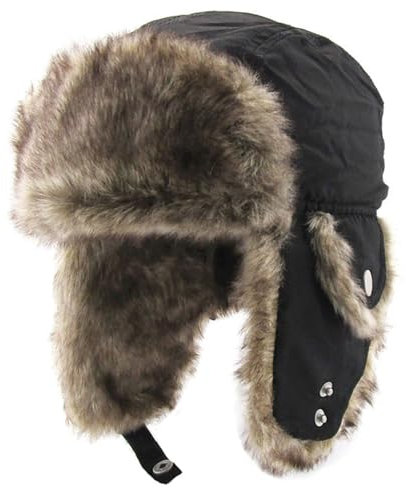 Generisch Kinder Winter Trappermütze Fliegermütze Warme Wintermütze Bombermützen mit Ohrenklappen Pilotenmütze Winddicht Skimütze für Jungen Mädchen von 1-10 Jahren