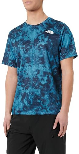 The North Face NF0A895H7OR1 24/7 S/S Tee Reg Print T-Shirt Homme Midnight Petrol Micro H Taille L