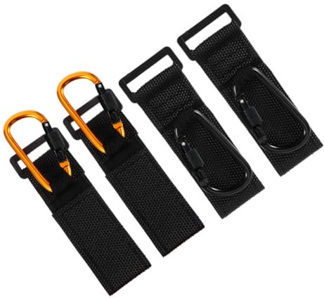 BIUDECO 4piezas Ganchos Para Cochecito De Clips De Mosquetón Para Carrito De Compras Cochecito Guardería y Bolsas De Pañales
