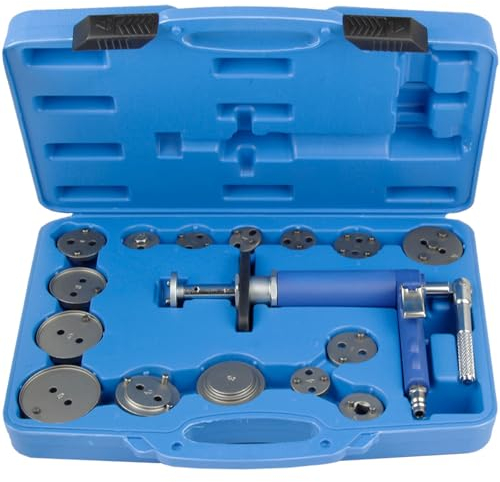 BandelOne enthält Universal Bremskolbenrücksteller 16-TLG. Pneumatisch Bremsen Werkzeug Druckluft