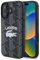 CG MOBILE Lacoste LCHMP16SPIGK Coque pour iPhone 16 6,1 Noir Monogramme Logo Vintage