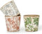 Sungmor Lot de 3 pots de fleurs vintage en céramique émaillée craquelée de 14 cm avec trou de drainage pour plantes d'intérieur et d'extérieur