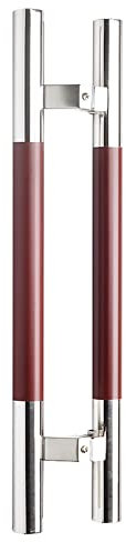 Moderner doppelseitiger Schiebetürgriff für Hotel, Büro, Küche, Glas-/Holztür, Silber, 120 cm