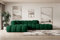 ALTDECOR Ecksofa in L-Form Corner Sofa Bett Eckcouch Couch Wohnlandschaft Cauchsofa Olea-L2-309x190x70 cm Grün