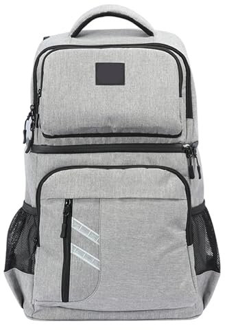 MAQDDO Cool Bag Large 40L Insulated Picnic Backpack Thermo Beer Cooler Bags Refrigerator For Thermal Bag 2 Compartment Outdoor Hiking For Camping(Gray)