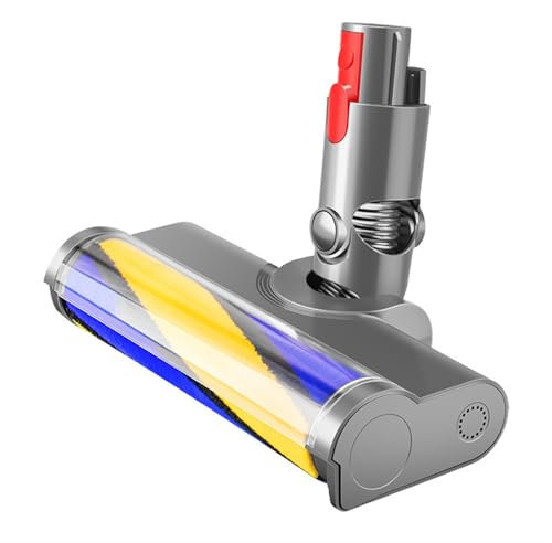 Green Light LED Light Upgraded Soft Brush Head， Compatible For Dyson,V6 V7 V8 V10 V11 V15 V10 Slim V12 Slim,Replace The Vacuum Cleaner Brush Head(V7 V8 V10 V11 V15)