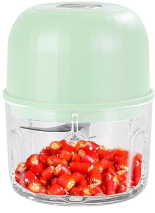 Chopper di cibo elettrico - Chopper all'aglio elettrico, vassoio per mulino portatile 40 W | Robot da cucina senza fili, robot da cucina, 2 tritacarne su 1 | Blender per alimenti