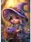 NEWENMO Elfos Morados Diamond Painting Set para Adultos,5D Flores Pintura de Diamante Kit Completo,DIY Fantástico Diamond Art Kits,Bricolaje Dibujo de Diamantes,para Decoración de Hogar (30x40cm)
