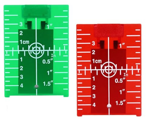 2 Stück Reflektor Laser Zieltafel,Nivellier Laser Zubehör,Decken Laser Zubehör,Laser Zieltafel,Laser Empfänger,Lasermess Zubehör,Dartscheibe Abstand Laser,Für Eine Verbesserung Der Laser-Sichtbarkeit