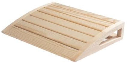 Sauna-Kopfstütze – ergonomisches Saunakissen aus Holz für Dampfbad, Spa, Rückenrolle, 38 x 31 x 7 cm