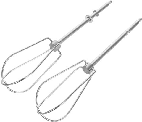 EXHUMKY Batidor Inoxidable para Batidora de Mano 2 Piezas Repuesto Multiusos para Claras de Huevo y Salsas Accesorios de Cocina Duraderos