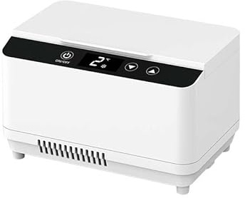 TYQMYSM Auto-Kühlschrank, 2–18 °C Temperatur, doppellagig, Doppelbatterie, tragbarer Medizin-Kühlschrank, geeignet für Auto und Zuhause