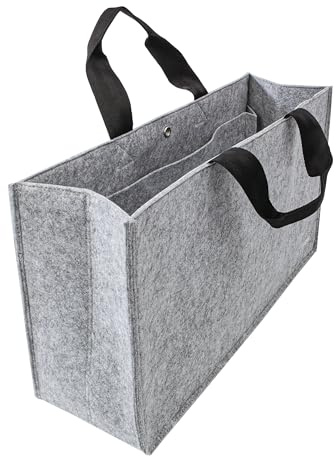 Sigel Büro Organizer Filz hellgrau für Laptop bis 17,3 Zoll | BA431, faltbare Arbeitstasche, Laptoptasche für mobiles Arbeiten, synthetischer Filz, 50 x 15 x 28 cm