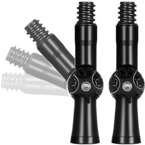 IMCCZONY 2Pcs Rotatable Angle Adaptor Extension Pole Attachments for Threaded Extension Pole Paint Pole Adapter Attach to Duster