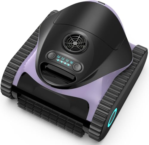 BRINBO C1 Robot Pulitore per Piscina a Batteria – Pulizia di Fondo, Pareti e Linea d'Acqua, Violetto Galattico