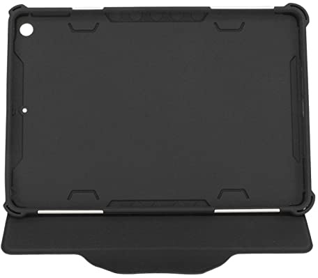 Jopwkuin 10,2-Zoll-Tablet-Abdeckung, Stoßfest, Langlebig, Schutzhülle für, Schüler, Lehrer, mit Verstellbarem Riemen und Stabilem Ständer (Schwarz)
