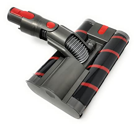 Brosse turbo électrique avec rouleau souple Compatible avec aspirateur Dyson V7, V8, V10, V11, V15