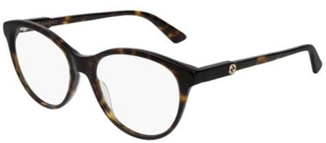 GUCCI GG0486O-002 Custodie per Occhiali, Havana, 54.0 Donna
