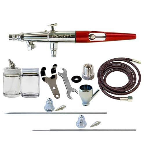 Paasche Airbrush VLS-3MH Airbrush Set with Anodized Aluminum Handle. Made in The USA.