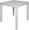 Dmora - Tavolo da esterno Vicenza, Ripiano quadrato da giardino, Tavolino fisso indoor e outdoor, 100% Made in Italy, 100% Made in Italy, 78x78h72 cm, Bianco
