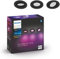 Philips Hue White & Col. Amb. Centura Einbauspot 3 flg. Schwarz/Weiß 3x350lm, 929003045501