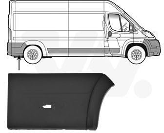 VAN WEZEL Zier- / Schutzleiste Seitenwand hinten rechts 0983420