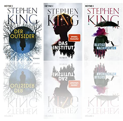 Stephen King Taschenbuch-Set: Die Outsider + Das Institut + Blutige Nachrichten