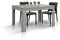 PAZZO DESIGN Tavolo Allungabile Lola, Grigio Cemento, Tavolo Cucina, Tavolo Sala Da Pranzo, Tavolo Soggiorno, Made in Italy, 140x90xh77 cm - id_1869