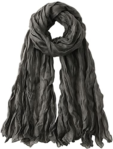 prinfantasy Schal Tuch Damen Geschenk für Freund Damen Schal Schal Plissee Schwester Geschenk Stola aus Wildseide Tücher Halstücher Halstuch M180074