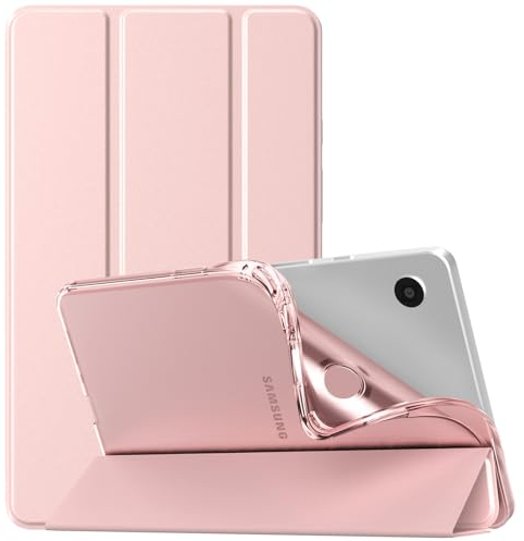 TiMOVO Funda para Samsung Galaxy Tab A9 8,7 Pulgadas 2023, Cubierta Delgada TPU Translúcido Compatible con Galaxy Tab A9 8,7'' SM-X110/X115/X117, Antiarañazos, Oro Rosa