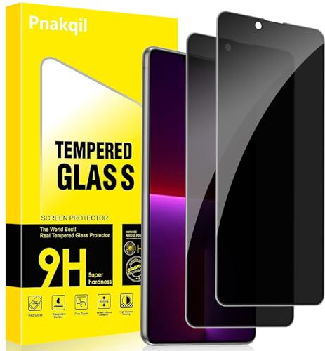 Pnakqil Verre Trempé Anti Espion pour iPhone 13 Pro 2 Pièces,Anti-Espion Film Protection écran,9H Dureté Privacy Protecteur D'écran,Anti Rayures Sans Bulles Confidentialité Vitre