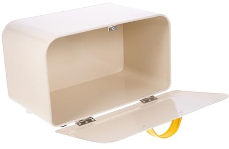 LIFKOME Scatola scatola per conservare il pane portapane da appoggio contenitore per il pane cestino per il pane da tavolo custodia per il pane quadrato Metallo fibbia magnetica